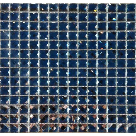 Diamond Mirror Crystal Glass Mosaic Tile Kitchen Navy Blue Backsplash 3d Bathroom Tiles GLTD01
