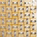 silver stainless steel backsplash kitchen mosaic yellow crystal glass mosaics diamond tiles wall backsplashes KLGT108