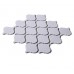 Shiny White Porcelain Mosaic Tile Lantern Baking Bricks Waterjet Tiles Kitchen Backsplash HCHT008