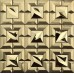 Gold 304 Stainless Steel tile Backsplash Cheap Mosaic Tile Metal Wall Tile XGSS02