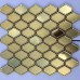 Metal Wall Tile Gold 304 Stainless Steel tile Backsplash decor Mosaic Tile XGSS05