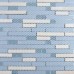Silver Metal Diamond Glass Mosaic Stainless Steel Backsplash Clear Crystal Stick Gold Pattern GSD005