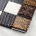 Glass tile Brown glass mosaic tiles crystal glass tile kitchen backsplash wall tiles Porcelain T1265