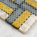 Metallic Backsplash Tiles Silver 304 Stainless Strip Sheet Metal Marble Crystal Glass Blend Mosaic