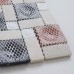 Porcelain Glass Tile Wall Backsplash Multi-colored Crystal Crack Pattern Mosaic Tiles Art Design