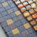 Glass Mosaic Tiles Blacksplashes Crystal Backsplash Tile Bathroom Wall Tiles Floor Stickers CB034