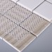 Porcelain Floor Tile Mosaic White Square Brick Tiles Kitchen Backsplash Ideas Bathroom Wall Sticker