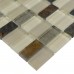 Stone Glass Mosaic Tile Rectangle Straight Joint with Marble Tile Backsplash Wall Stickers SG122