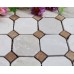 Stone Mosaic Tile Square Brown Patterns Washroom Wall Marble Kitchen Backsplash Floor Tiles SGS08D-02