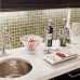 Stone Mosaic Tile Square Gold Patterns Bathroom Wall Marble Kitchen Backsplash Floor Tiles SGS95-15B