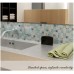 Mosaic Tile Crystal Glass Shell Tile Backsplash Crackle Design Bathroom Tiles for Wall Backsplash