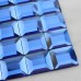 Crystal Mosaic Blue Glass Tile Backsplash Kitchen 3D Pyramid Pattern Design Bathroom Wall Tiles
