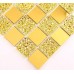 Mosaic Tile Crystal Glass Backsplash Dining Room Design Bathroom Wall Floor Gold Mirror Tiles