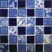 Porcelain Pool Tiles Floor Blue and White Tile Square Brick Glossy Ceramic Mosaic Wall Decor SPC144 Porcelain Pool Tiles Floor Blue and White Tile Square Brick Glossy Ceramic Mosaic Wall Decor SPC144