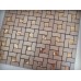 Adhesive Mosaic Tile Bronze Brushed Aluminum Metal Glass Diamond Grid Patterns Peel and Stick Tiles 1530-123
