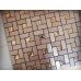 Adhesive Mosaic Tile Bronze Brushed Aluminum Metal Glass Diamond Grid Patterns Peel and Stick Tiles 1530-123