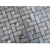 Adhesive Mosaic Tile Silver Brushed Aluminum Metal Glass Diamond Peel and Stick Tiles Tile 1530