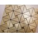 Peel and Stick Tile Pinwheel Patterns Aluminum Metal Wall Tile Glass Diamond Tiles Adhsive Mosaic MH-ASJ-003