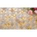 yellow crystal glass tiles crackle glass mosaic cracked patterns kitchen wall backsplash decor KLGT406
