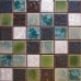 Porcelain Floor Tile Brick Kitchen backsplash Square Crackle Glass Mosaic for Swimming Pool Tiles