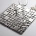 Mosaic Tiles Grey Crystal Glass Backsplash Kitchen Countertop Bathroom Plated Glass Wall Floor Tile 652