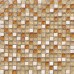Cream Stone Mosaic Tile Sheet Square Brown Crystal Backsplash Crackle Mosaic Glass Tile Wall Sticker