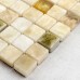 Natural Stone with Crystal Mosaic Tile Sheet Marble Backsplash Wall Stickers Bedroom Kitchen T041