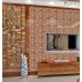 brown glass mosaic tile porcelain flower pattern metal wall backsplashes deco KLGTM70