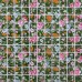 Puzzle Mosaic Wall Tiles for Backsplash Green & White Crystal Glass Tile Flower Pattern Design H048 Puzzle Mosaic Wall Tiles for Backsplash Green & White Crystal Glass Tile Flower Pattern Design H048