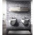 Silver Glass Plate Wall Decoration Cream Mosaic Tile Murals Custom Making Floor Tiles Mural GTM2131