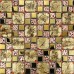 Gold glass tile Pink glass mosaic tiles crystal glass tile kitchen backsplash wall tiles Stickers