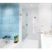 Crystal Glass Tile Sheets for Shower Wall Tiles Designs Sea Blue Glass Mosaic Tiles Kitchen Backsplash B049