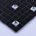 Metallic Backsplash Tiles Black Adhesive tile Sheet Metal and Silver Crystal Glass Blend Mosaic