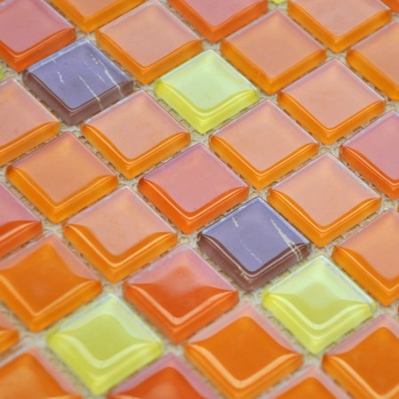 Crystal Glass Mosaic Tiles Kitchen Backsplash Design Bathroom Wall Flooring