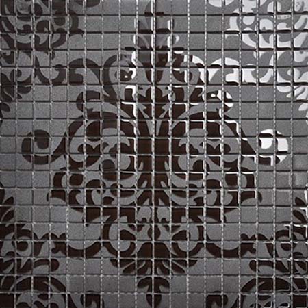 Crystal Glass Tile Black Mosaic Collages Design Interior Wall Tile Murals Decoration Shower Wall Decor