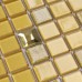 Crystal Glass Mosaic Tiles Washroom Backsplash Prymid Gold Design Bathroom Mirror Wall Floor Shower Tile