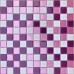 White and Purple Backsplash Powder Pink Bathroom Tile Mosaic Patterns Square Glass Mosaics WPG562