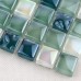 Vietrous Glass Mosaic Sheets Kitchen Blacksplash Iridescent Tile Bathroom Wall Stickers Cheap Tile T039