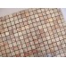 Adhesive Mosaic Tile Kitchen Backsplash Gold Aluminum Metal and Glass Diamond Peel and Stick Tiles Tile MH-16