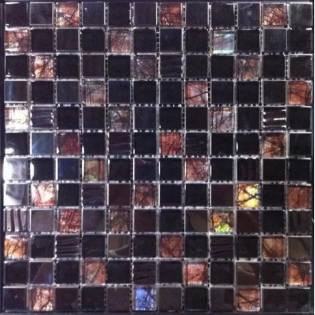 Iridescent Bathroom Tile Brown Glass Mosaic Sheet Metal Tiles Cheap Backsplash Ideas