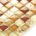 Glass Mosaic Tiles Crystal Resin with Conch Kitchen Backsplash Tiles Bathroom Wall Tiles Yellow Tile S101