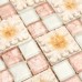 Mosaic Tile Crystal Glass Backsplash Bedroom Design Bathroom Wall Floor Pink Tiles Europe Classical