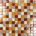 Glass Conch Tile Backsplash Bathroom Wall Tiles Orange Crystal Glass Kitchen Mosaic Z28