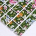 Puzzle Mosaic Wall Tiles for Backsplash Green & White Crystal Glass Tile Flower Pattern Design H048 Puzzle Mosaic Wall Tiles for Backsplash Green & White Crystal Glass Tile Flower Pattern Design H048