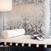 Silver Glass Plate Wall Decoration Cream Mosaic Tile Murals Custom Making Floor Tiles Mural GTM2131