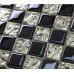 Vitreous Mosaic Tile Crystal Glass Backsplash Washroom Design Plated Dining-rooom Wall Tiles 8125