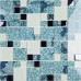 Crystal Glass Mosaic Kitchen Tiles Washroom Backsplash Bathroom Blue and White Tile Crackle Glass Patterns Design Shower Wall Tiles