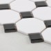 Glazed Porcelain Pool Tile Mosaic Black White Octagon Surface Art Tiles Floor Kitchen Backsplashes