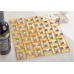 silver stainless steel backsplash kitchen mosaic yellow crystal glass mosaics diamond tiles wall backsplashes KLGT108