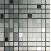 Metallic Mosaic Tile Grey Square Brushed Aluminum Panel Metal Wall Decoration Dining Room Mirror